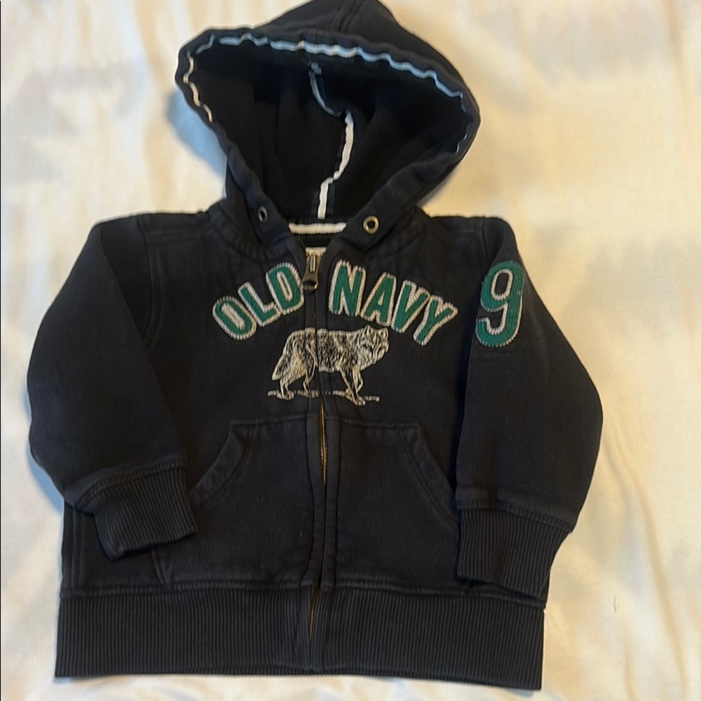Old Navy Black Kids Hoodie Size 18-24 Month